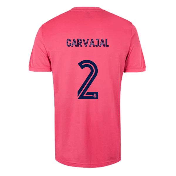 Camiseta Real Madrid 2ª Kit NO.2 Carvajal 2020 2021 Rosa